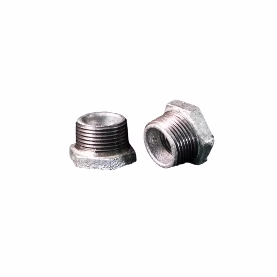 NPT BSPT Malleable Iron Galvanized Gi Iron Pipe Fitting Bushing UL FM