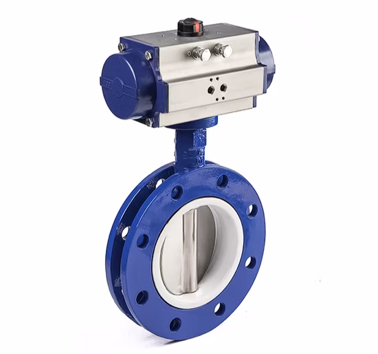 OEM ODM PTFE PFA Coaed Disc CF8 CF8m SS304 SS316 Wcb Bronze API ANSI DIN JIS BS Centerline Resilient-Seated Butterfly Valve
