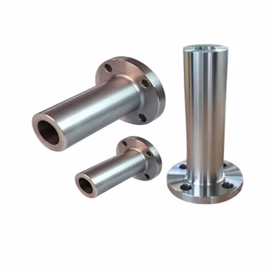 Precision Forged Duplex Stainless Steel Long Welding Neck Flange for Connection in Desalination Plants